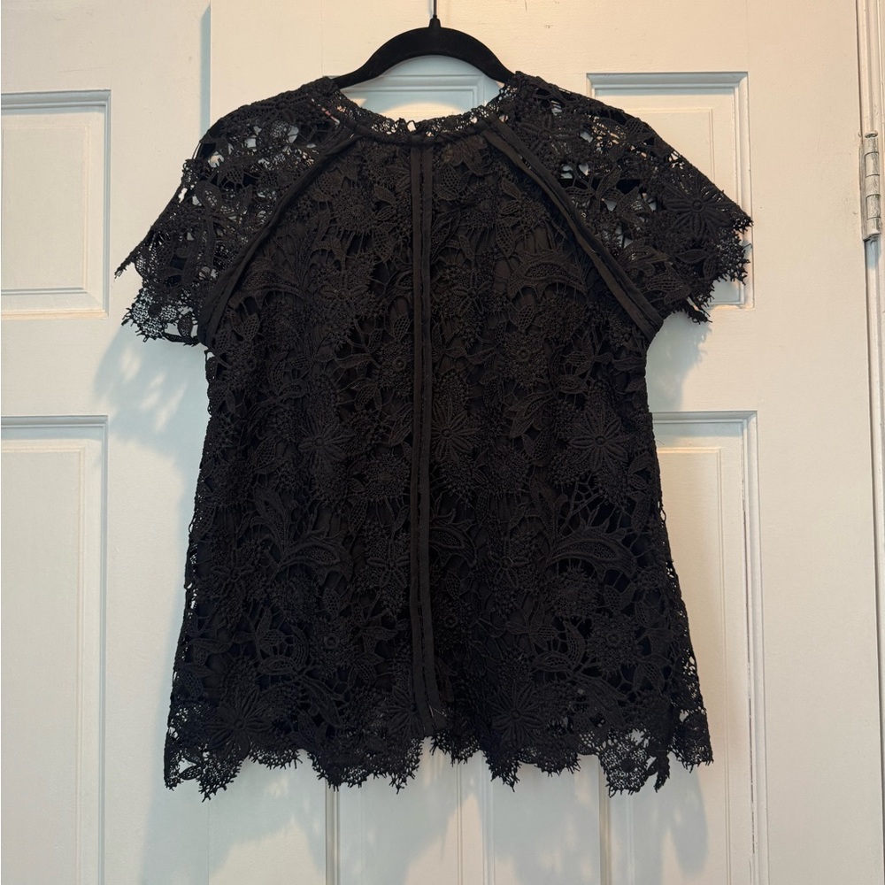 Elegant Black Lace Blouse